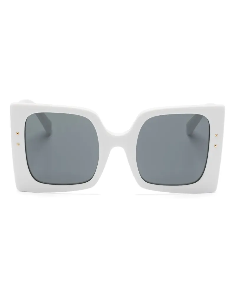 Dolce & Gabbana Sonnenbrille mit Oversized-Gestell - Weiß Weiß