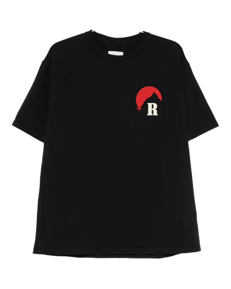 RHUDE logo graphic T-shirt - Schwarz Schwarz