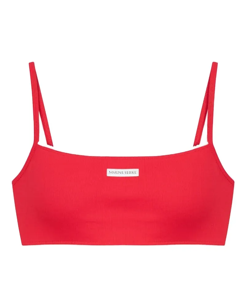 Marine Serre organic cotton bra - Rot Rot