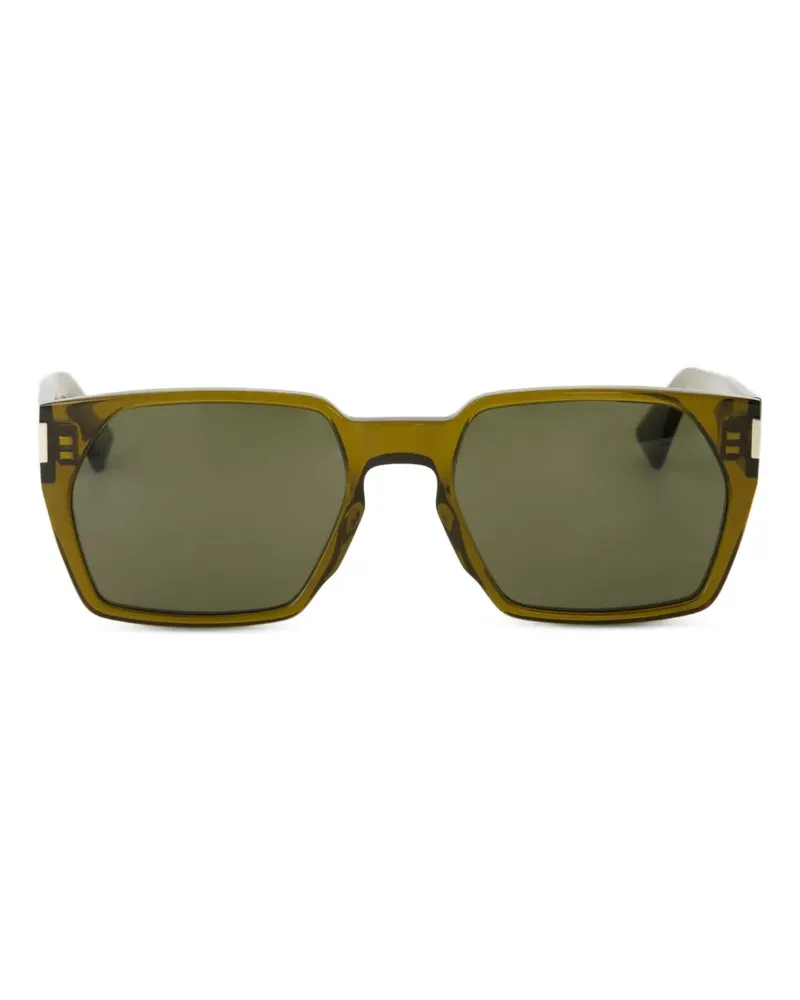 Saint Laurent SL 894 rectangle-frame sunglasses - Braun Braun