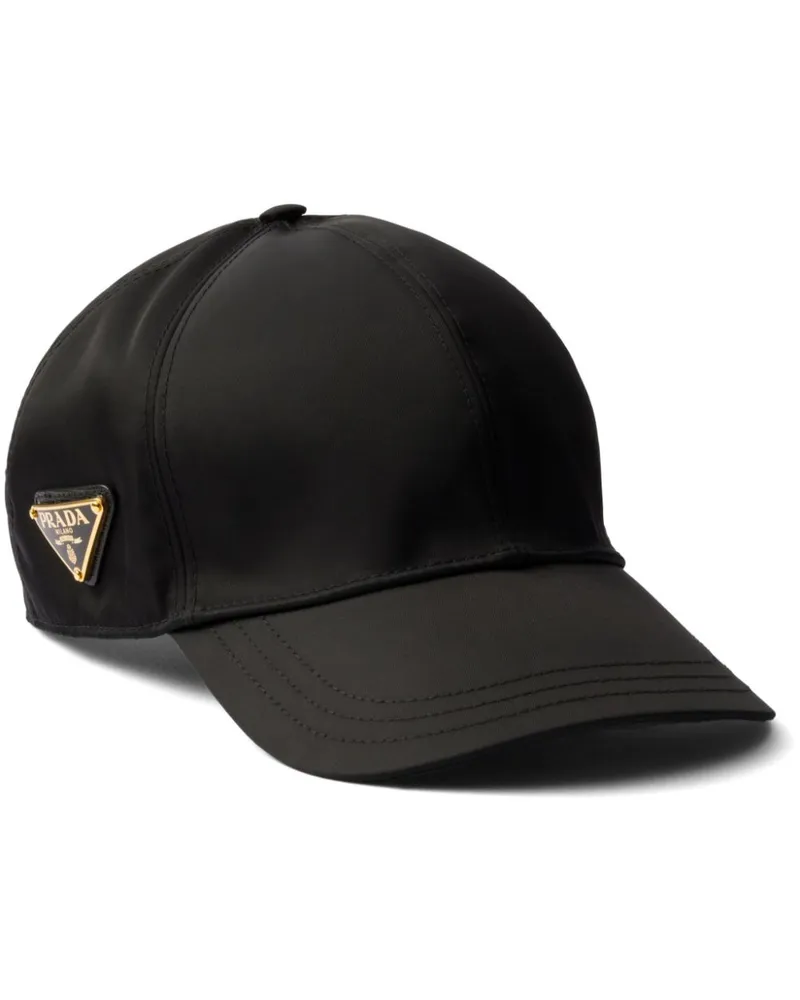 Prada Baseballkappe aus recyceltem Material - Schwarz Schwarz