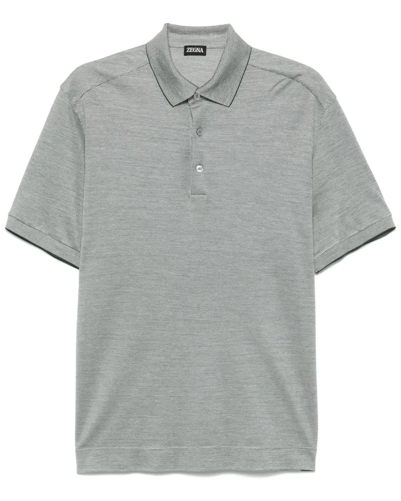 Ermenegildo Zegna Poloshirt aus Piqué - Grau Grau