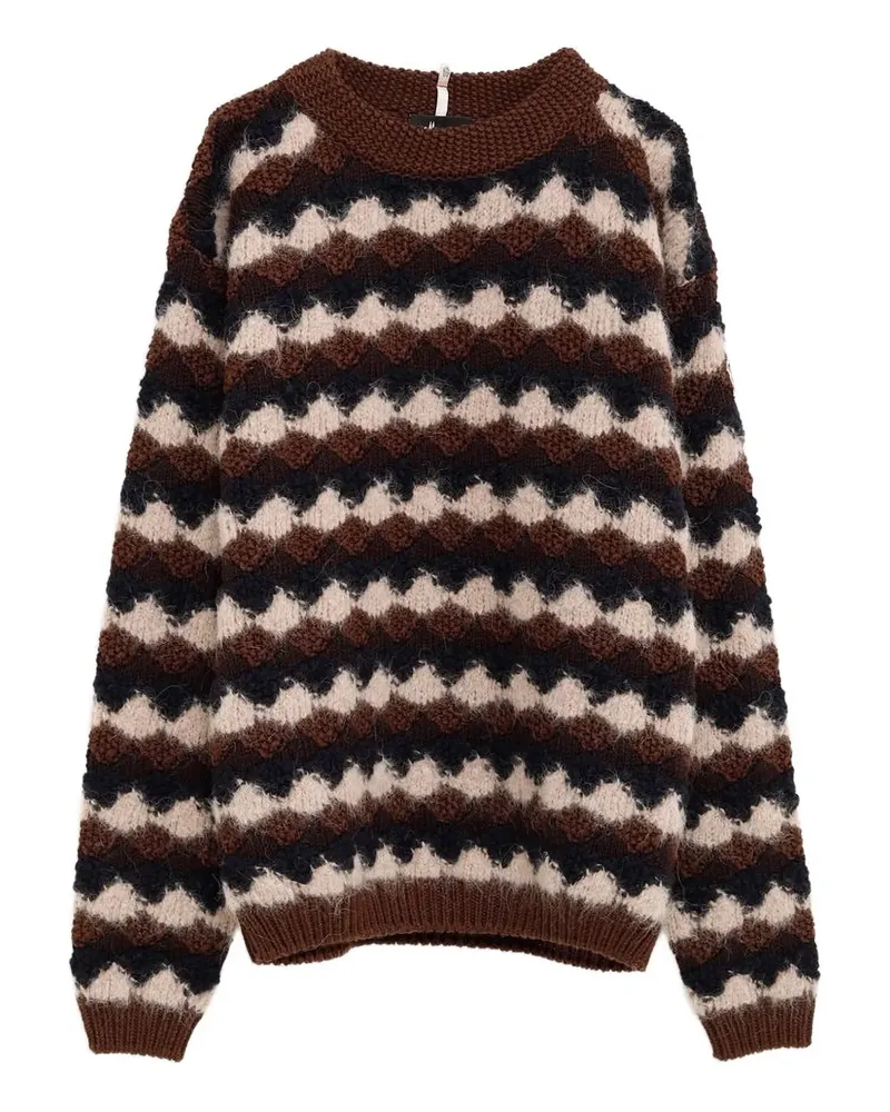 Moncler textured sweater - Braun Braun