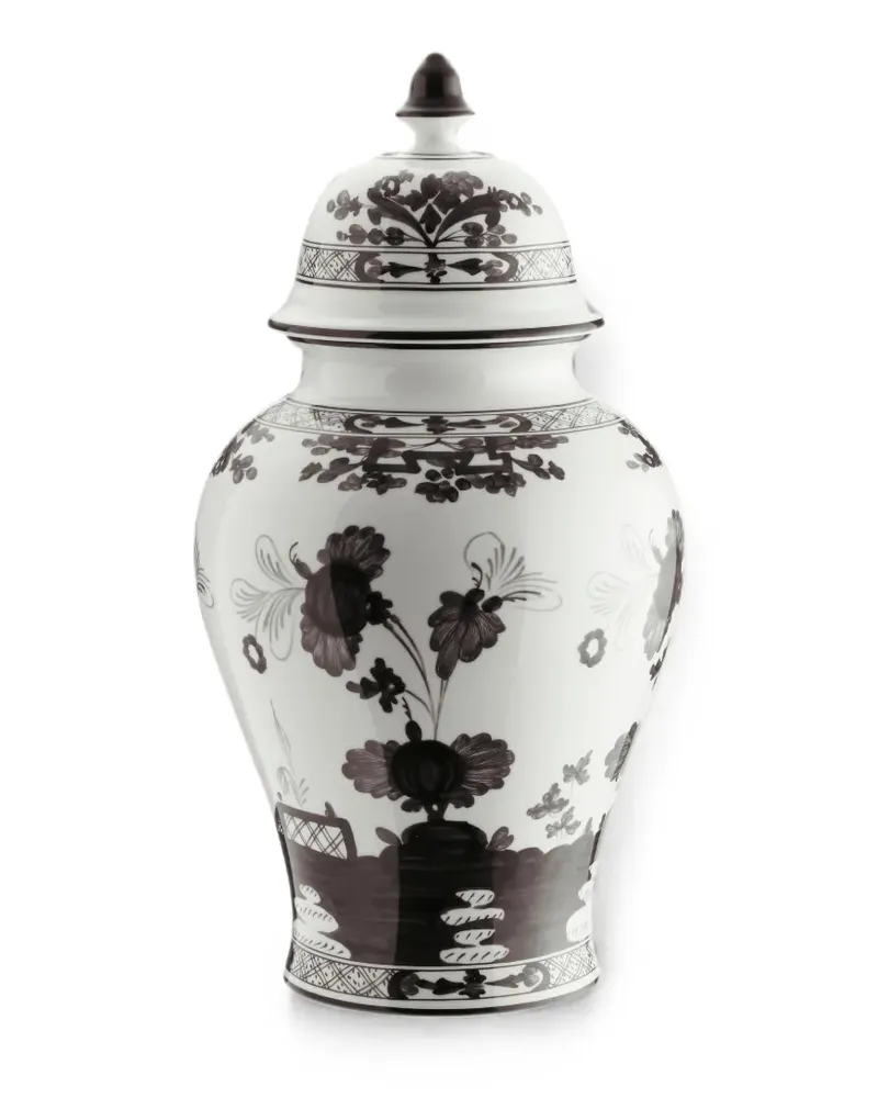 Ginori 1735 large Oriente Italiano-motif potiche vase (38cm) - Weiß Weiß