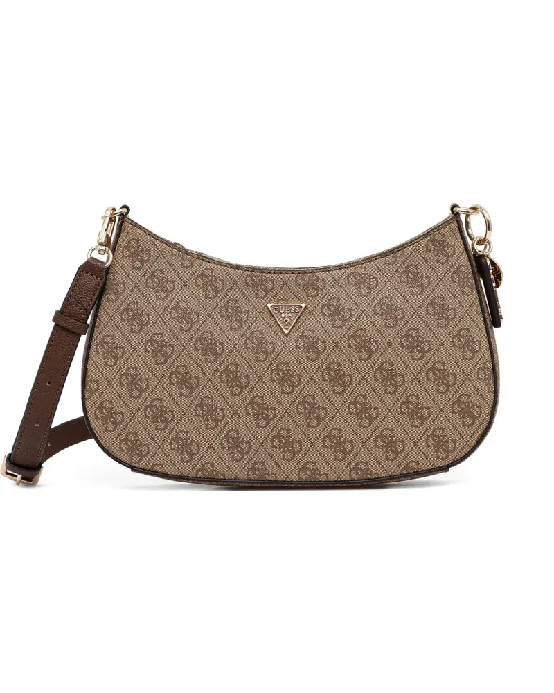 Guess Schultertasche mit Monogramm - Braun Braun