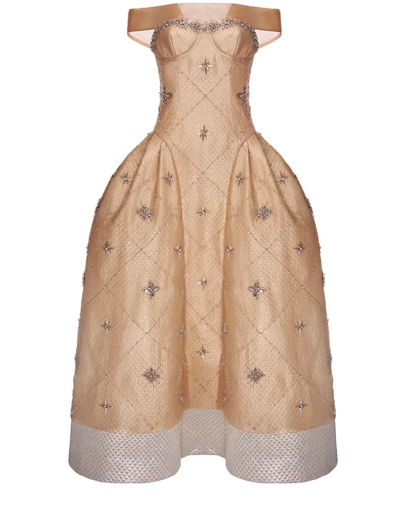 Huishan Zhang Trina Dress - Nude Nude