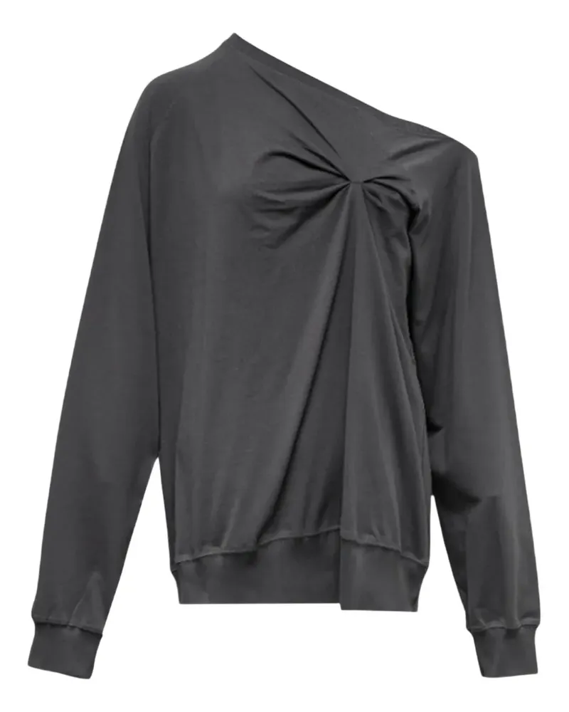HACHE twisted long-sleeve top - Grau Grau