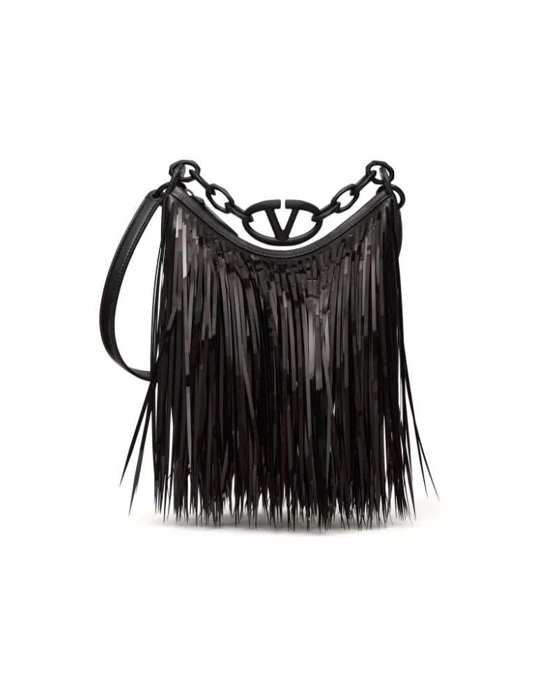 Valentino Garavani Mini VLogo Moon Tasche - Schwarz Schwarz