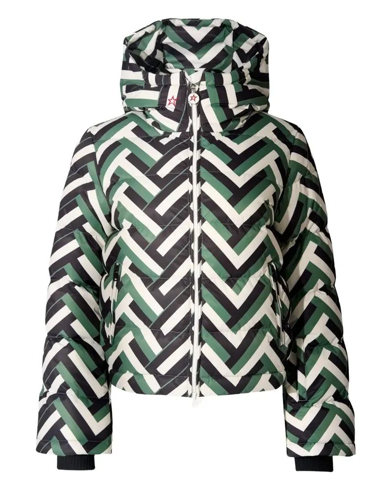 Perfect Moment Polar Flare Chevron-Kapuzenjacke - Grün Grün