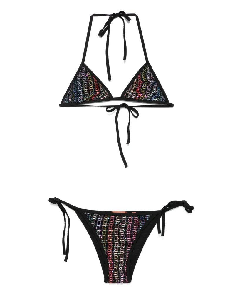 Missoni Bikini mit Paillettenverzierung - Schwarz Schwarz