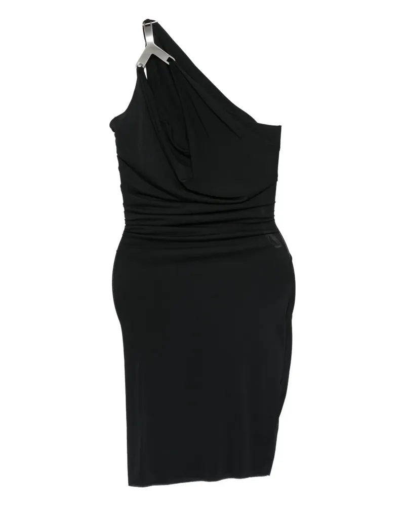 Rick Owens Lilies draped one-shoulder dress - Schwarz Schwarz