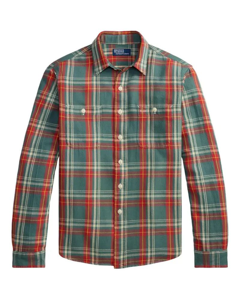 Ralph Lauren Pyjama-Oberteil aus Flanell - Grün Grün