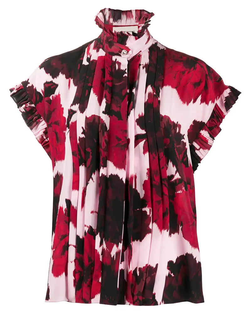 Alexandre Vauthier Geblümtes Hemd - Rot Rot