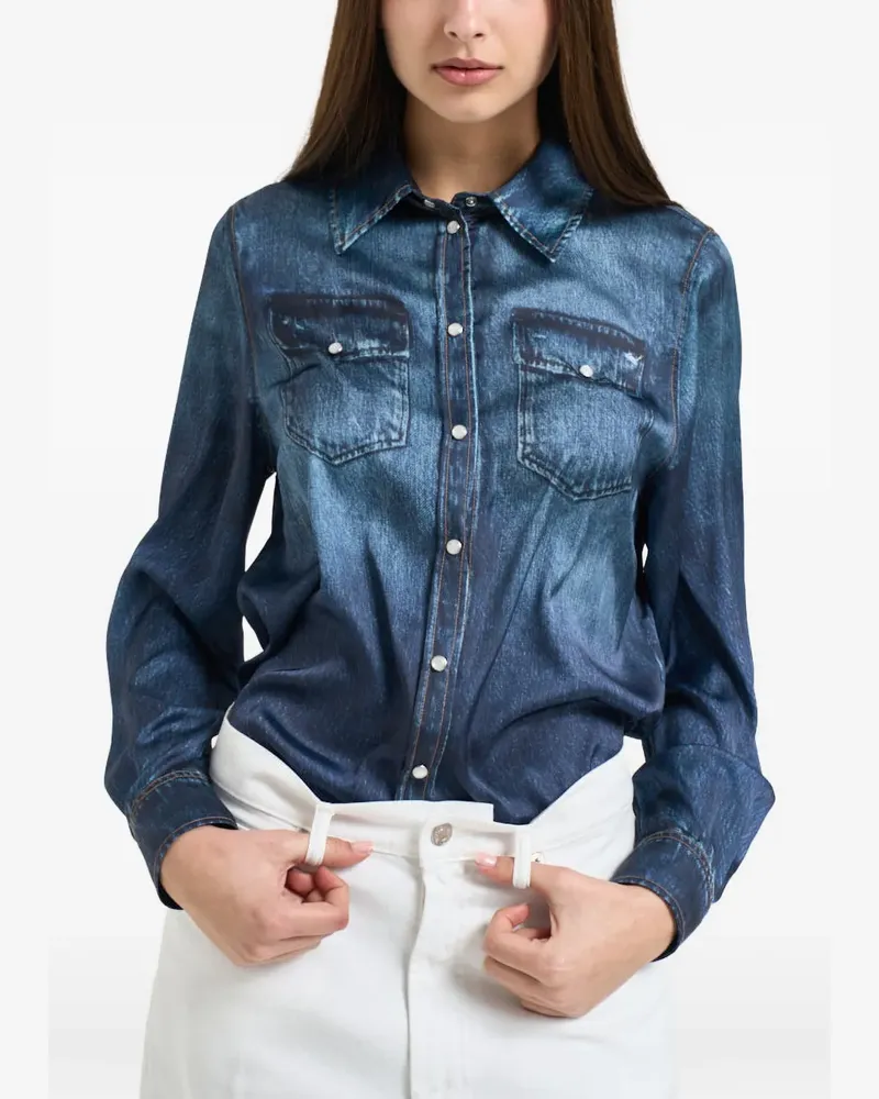 Liu Jo long-sleeve pocket shirt - Blau Blau