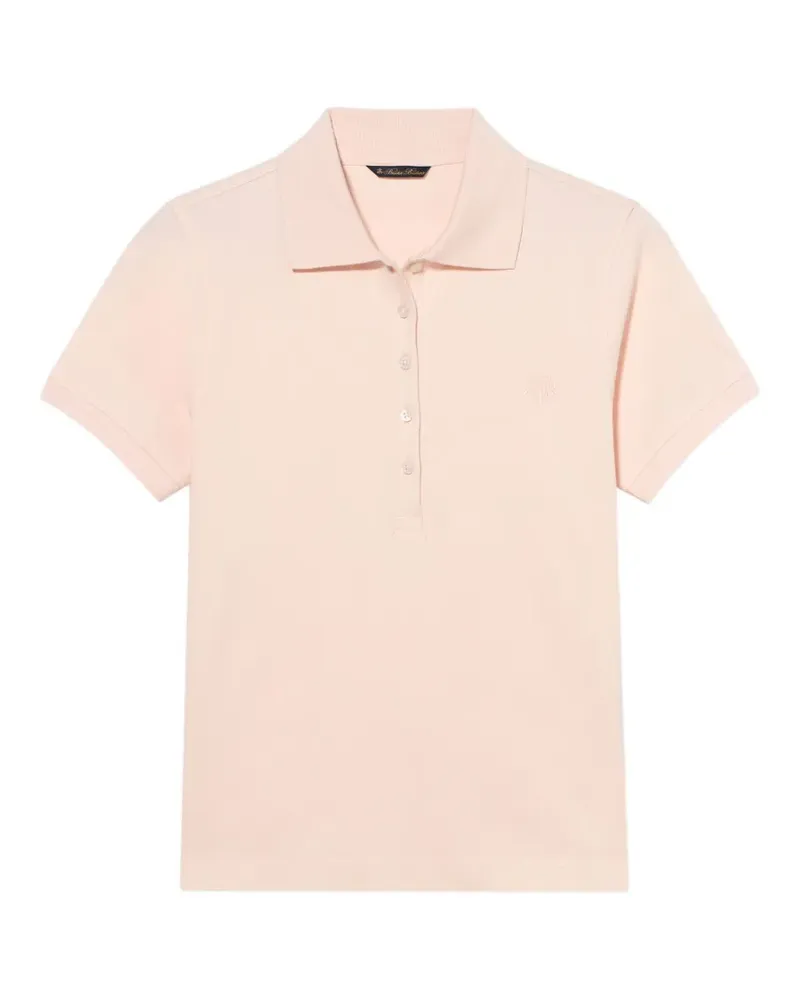 Brooks Brothers logo-embroidered piqué polo shirt - Rosa Rosa