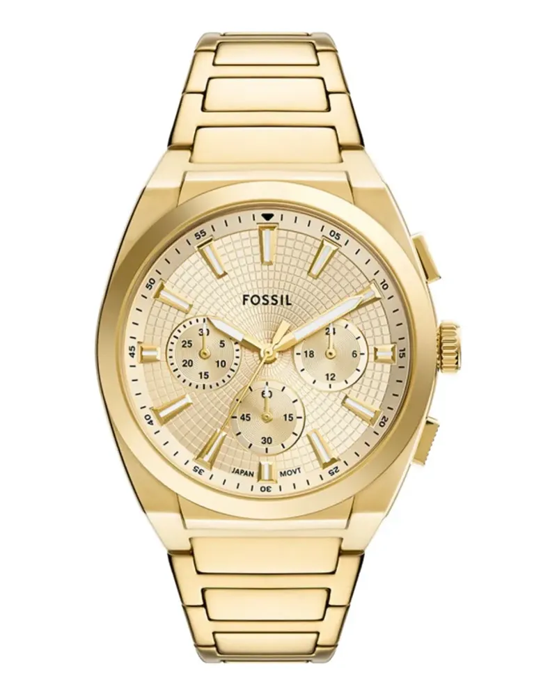 Fossil Everett chronograph 44mm watch - Gold Gold