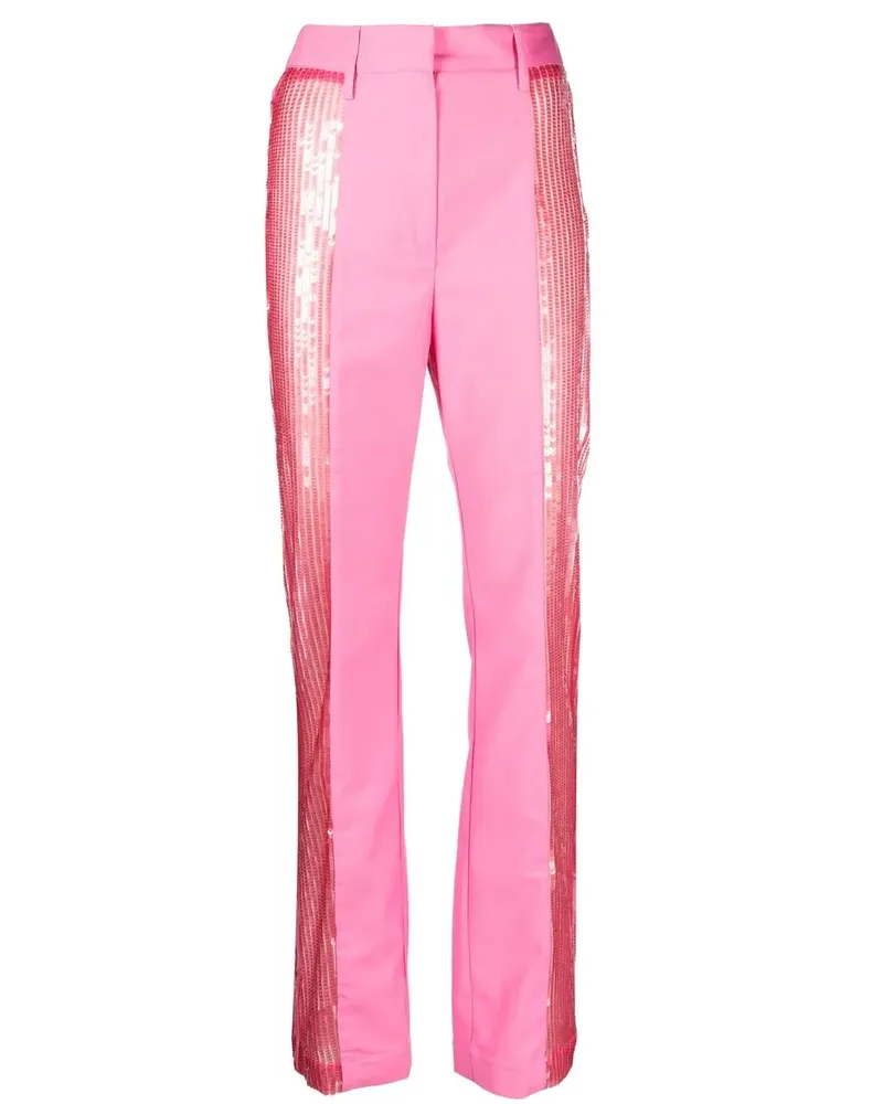 ROTATE Birger Christensen Hose mit Pailletten - Rosa Rosa
