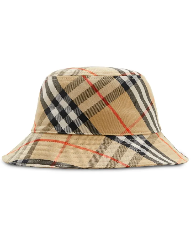 Burberry Fischerhut mit Vintage Check - Nude Nude