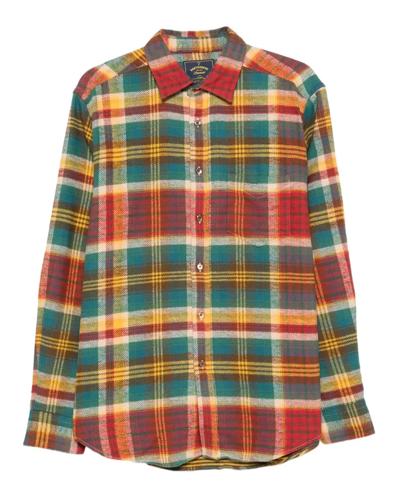 Portuguese Flannel check-pattern flannel shirt - Grün Grün