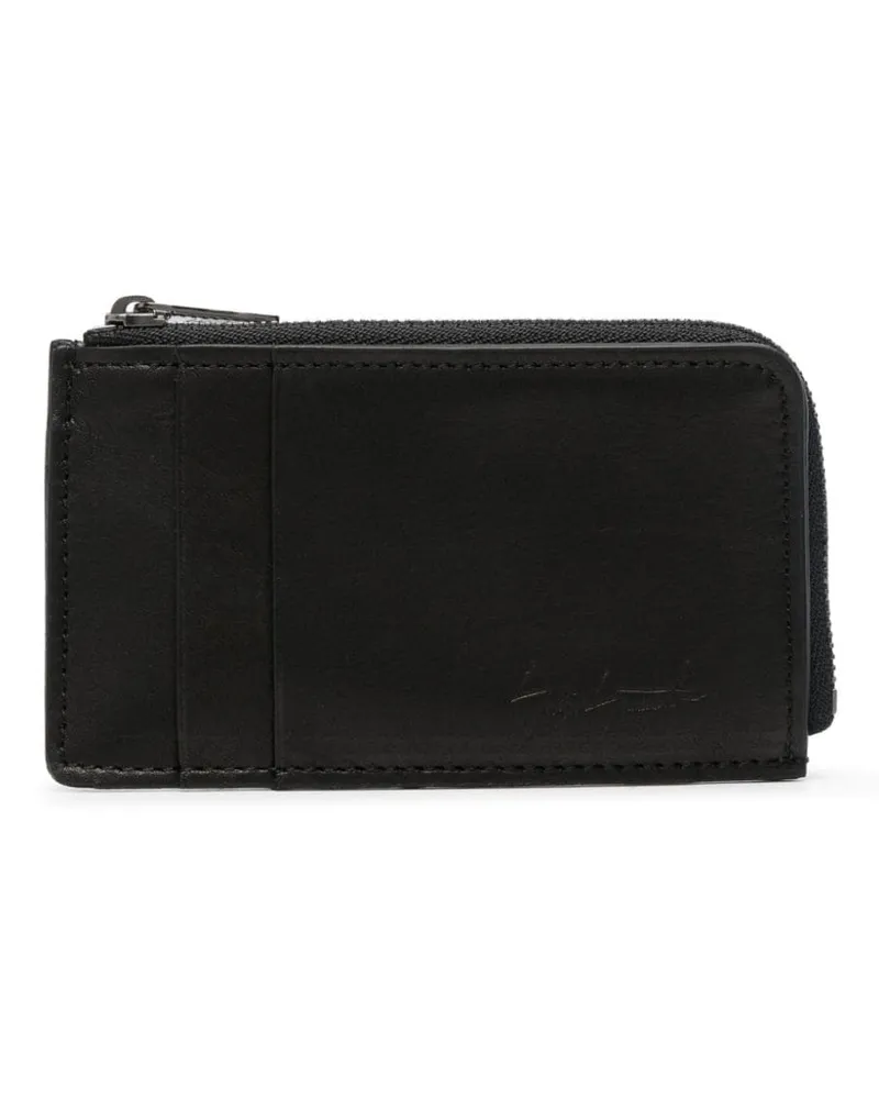Yohji Yamamoto Portemonnaie mit Logo-Prägung - Schwarz Schwarz