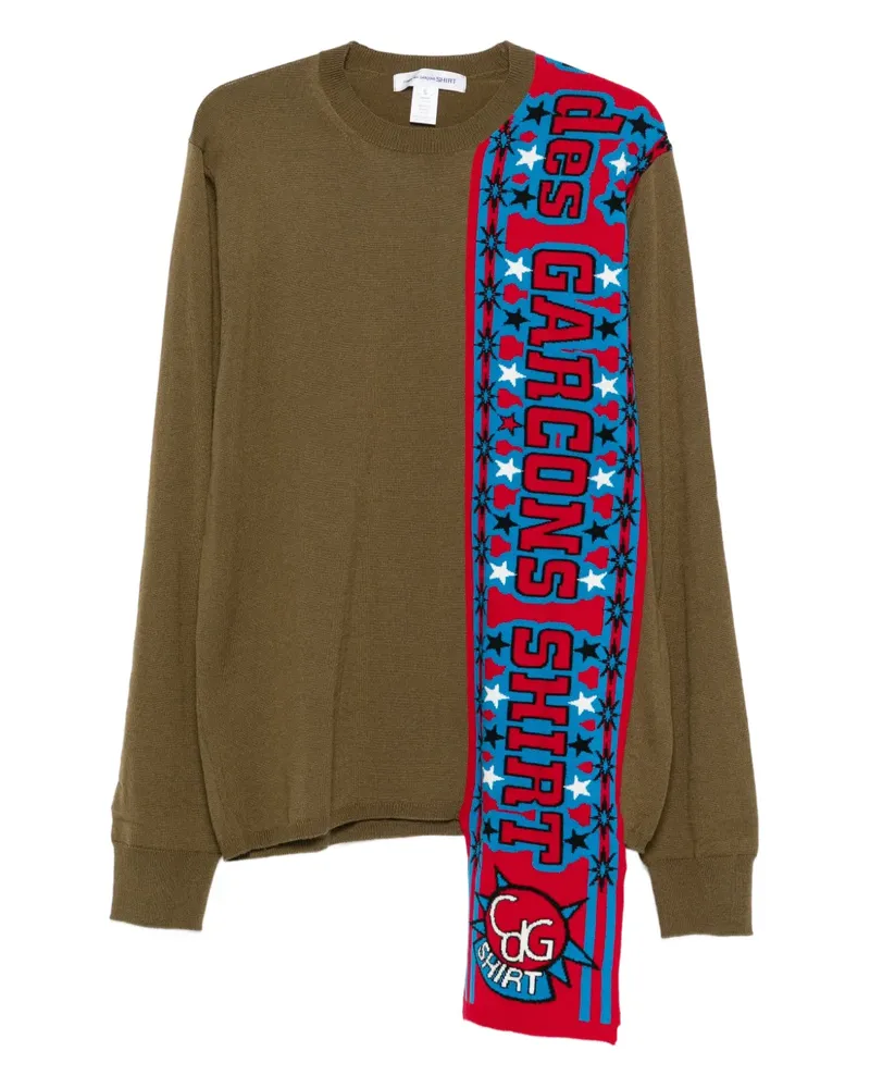 Comme des Garçons Pullover mit Slogan - Grün Grün