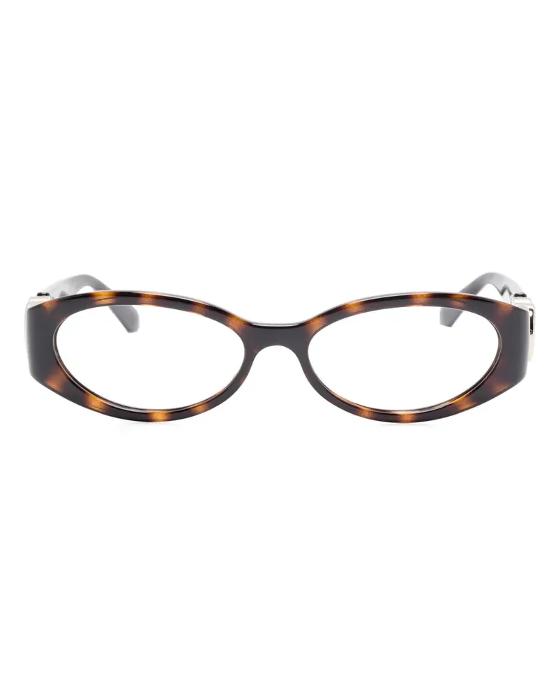 Gucci Brille mit ovalem Gestell - Schwarz Schwarz