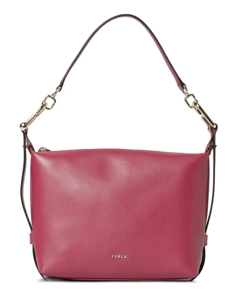 Furla Tonie Tote Bag aus gekörntem Leder - Rosa Rosa