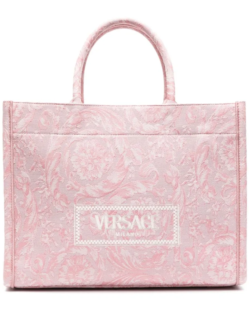 Versace Handtasche mit Athena Barocco-Print - Rosa Rosa