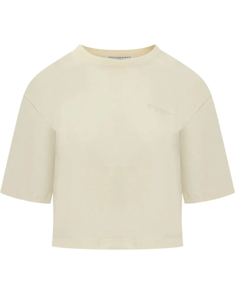 Philosophy Di Lorenzo Serafini T-Shirt mit Logo-Print - Nude Nude