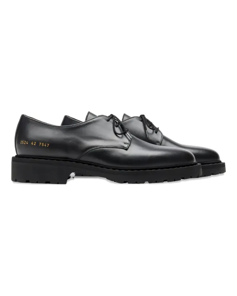 Common Projects leather derby shoes - Schwarz Schwarz