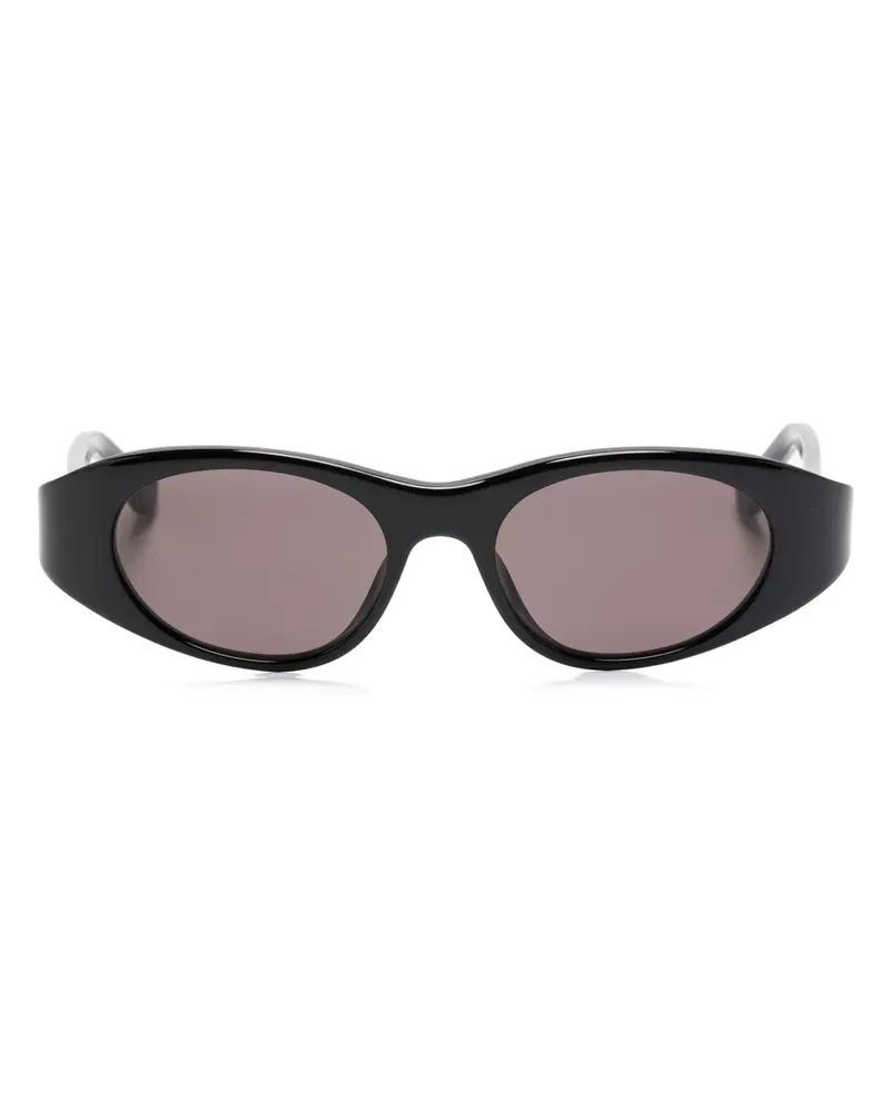 Chloé Sonnenbrille mit ovalem Gestell - Schwarz Schwarz