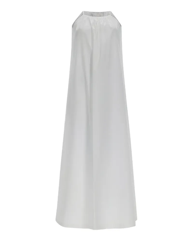 Max Mara halterneck gathered maxi dress - 155001|White 155001