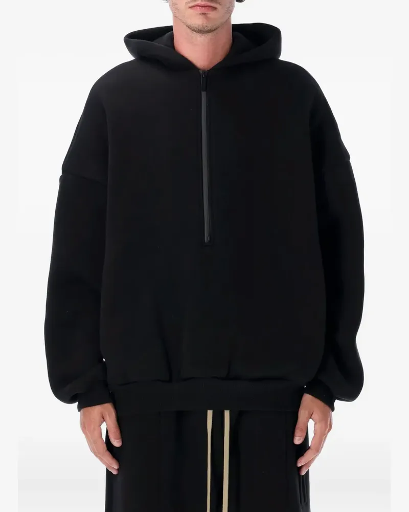 Fear of God Athletics Hoodie mit kurzem Reißverschluss - Schwarz Schwarz