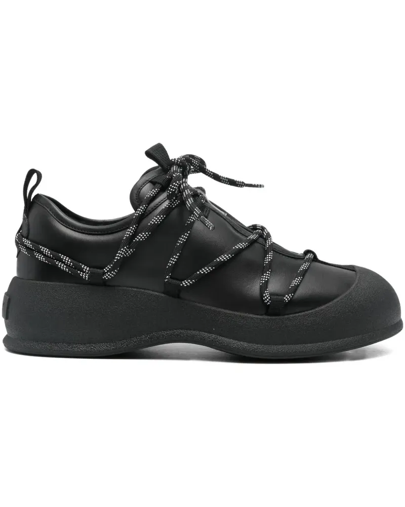 Bally Stiefel mit Schnürung - Schwarz Schwarz