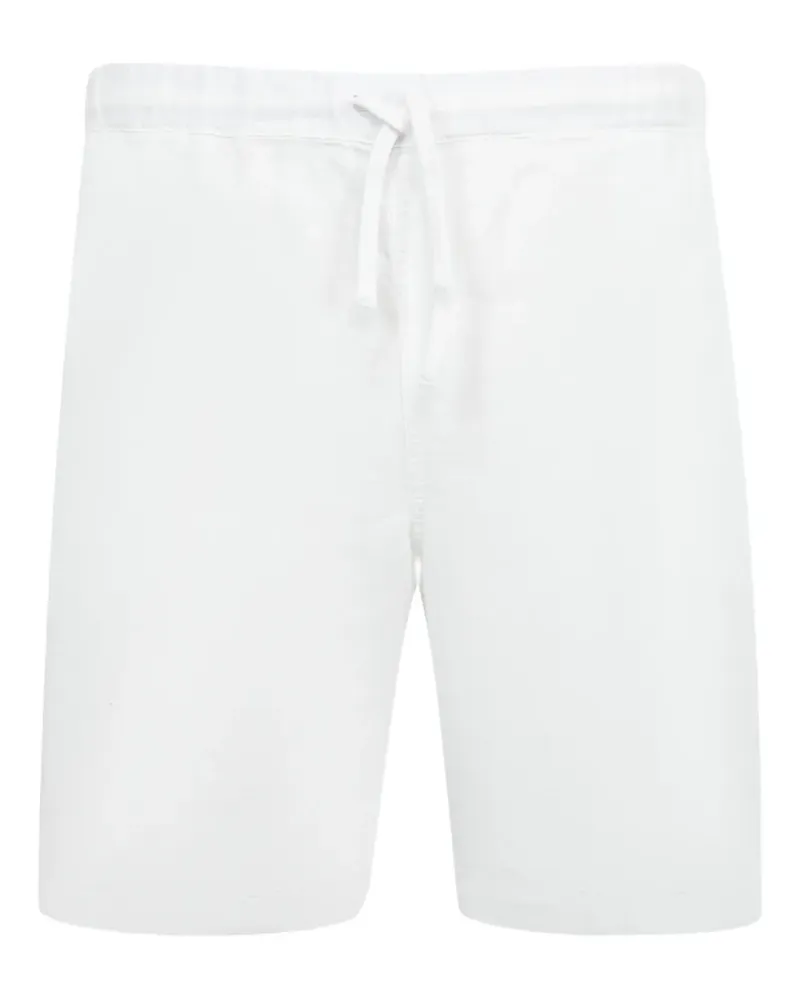 120% Lino Shorts aus Leinen mit Kordelzug - Weiß Weiß