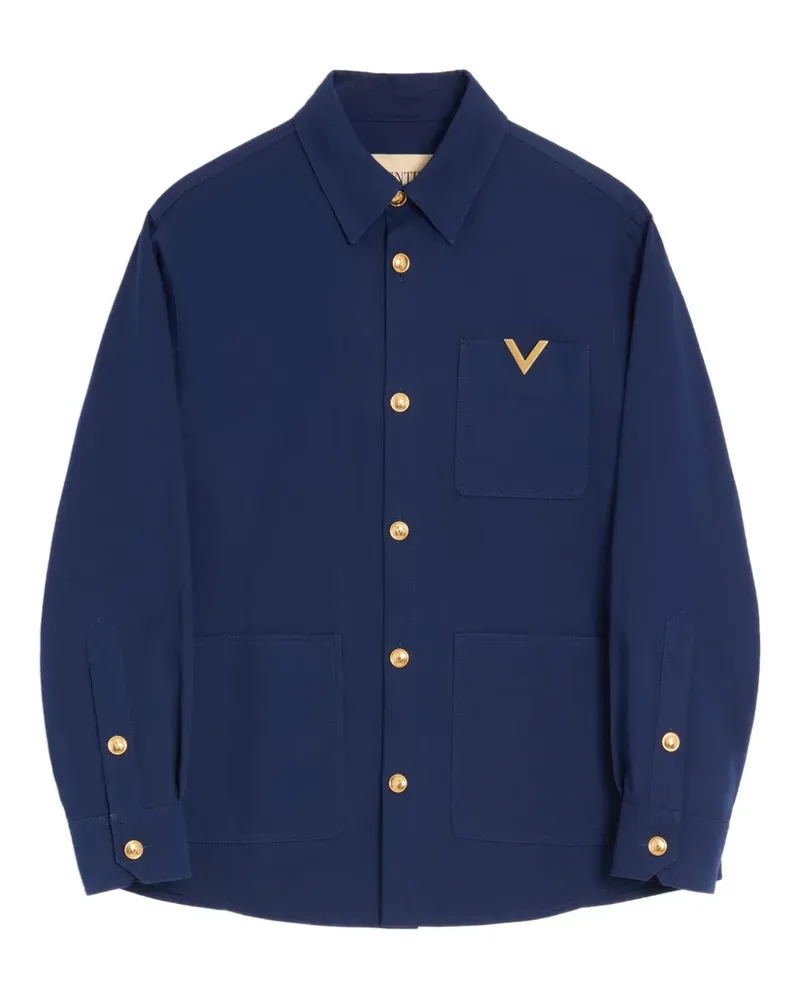 Valentino Garavani cotton shirt jacket - Blau Blau