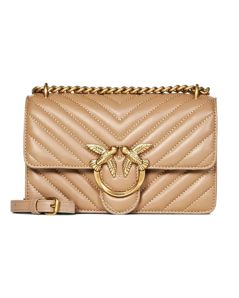 Pinko mini Love cross body bag - Nude Nude