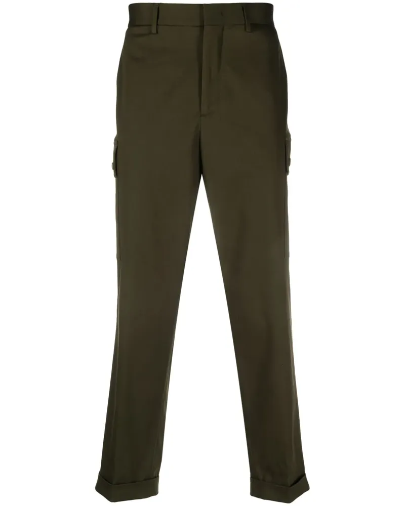 Etro Cropped-Cargohose mit Pegaso-Motiv - Grün Grün