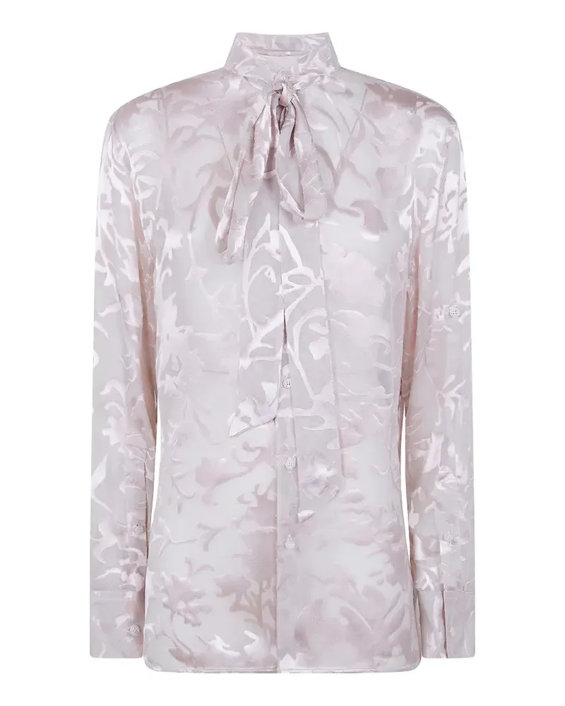 Ann Demeulemeester Hemd mit Schleifenverschluss - Rosa Rosa