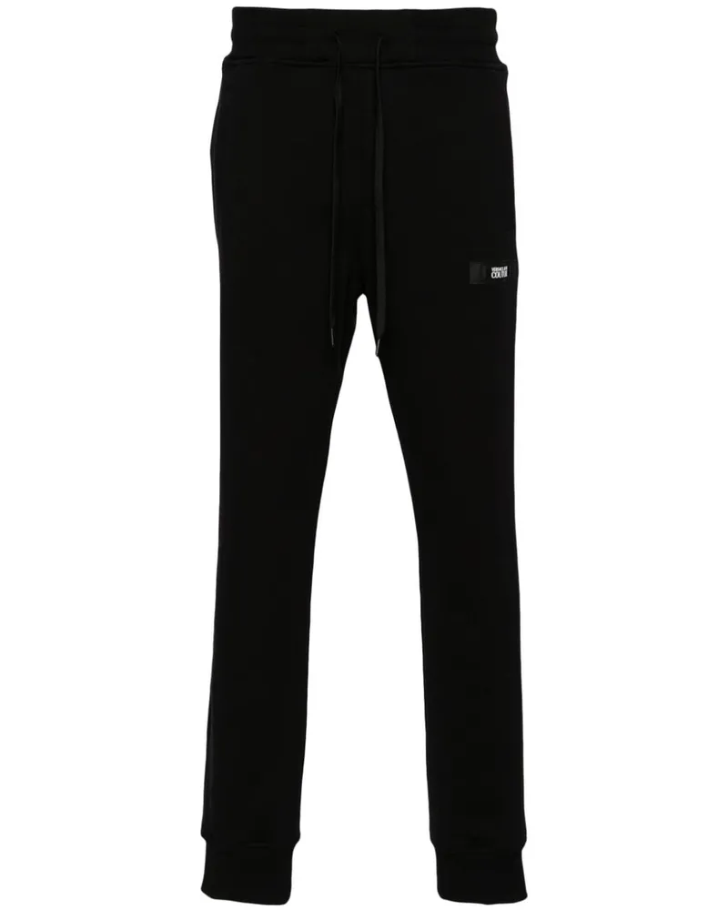 Versace Jeans Jogginghose mit Logo-Patch - Schwarz Schwarz