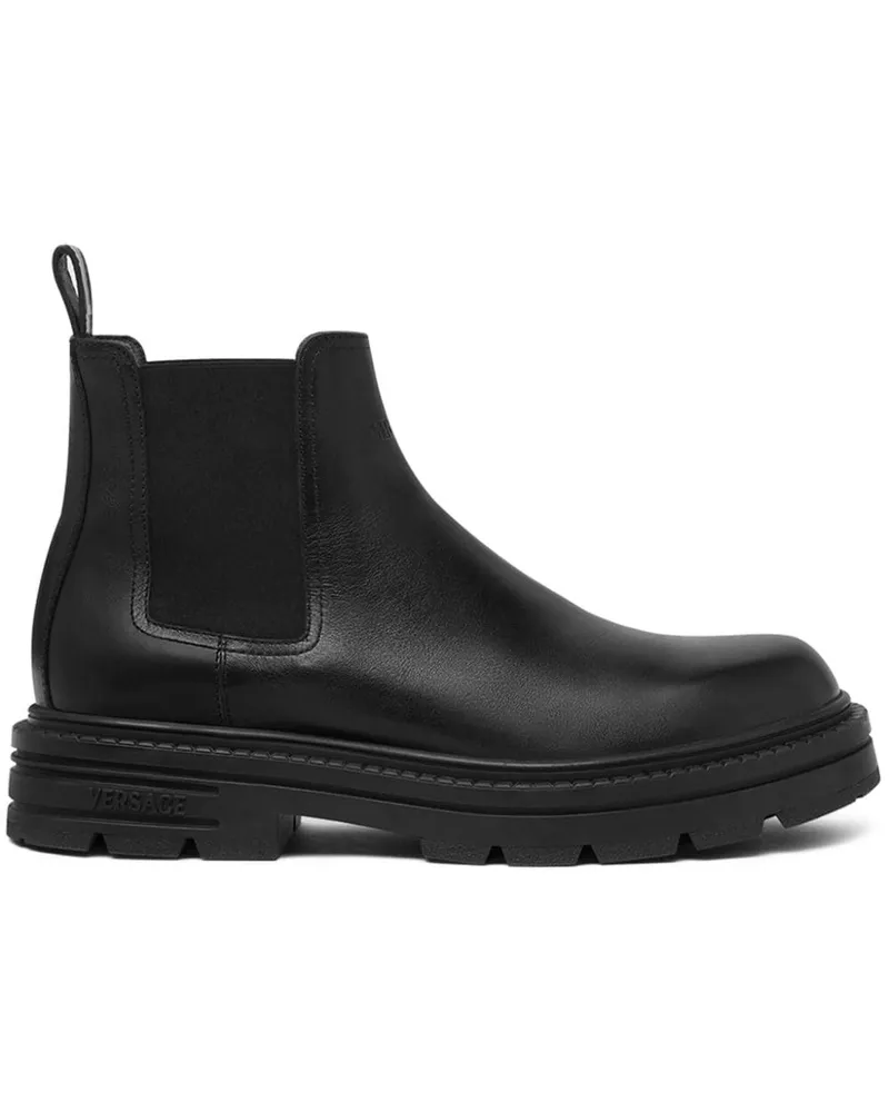 Versace Adriano Chelsea-Boots - Schwarz Schwarz