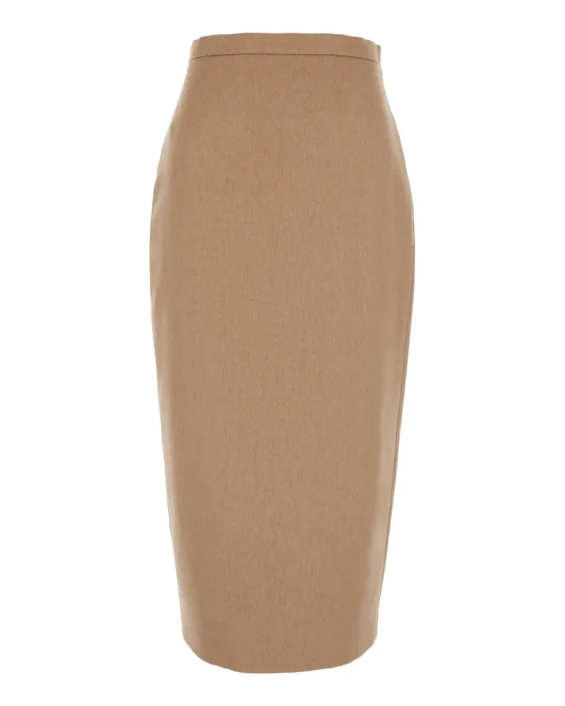 Max Mara Bleistiftrock mit Schlitz hinten - Nude Nude