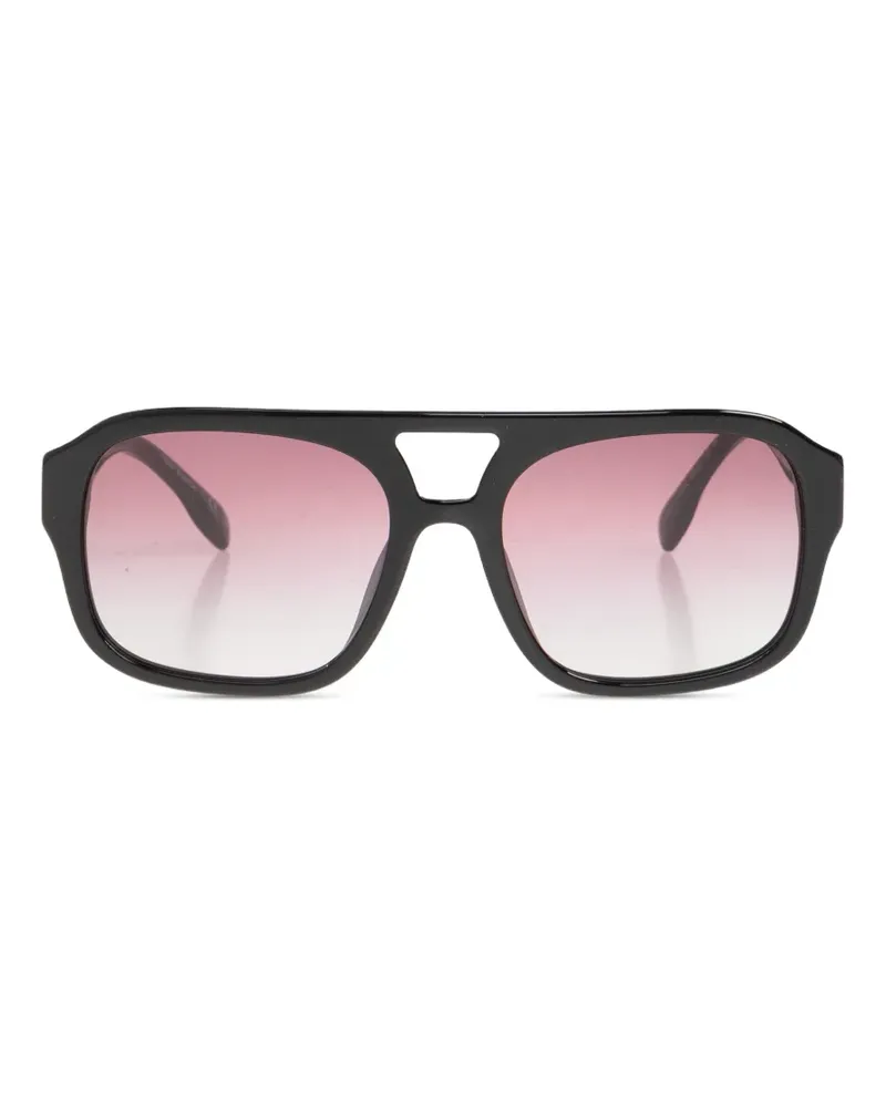 Tory Burch Getönte Pilotenbrille - Schwarz Schwarz
