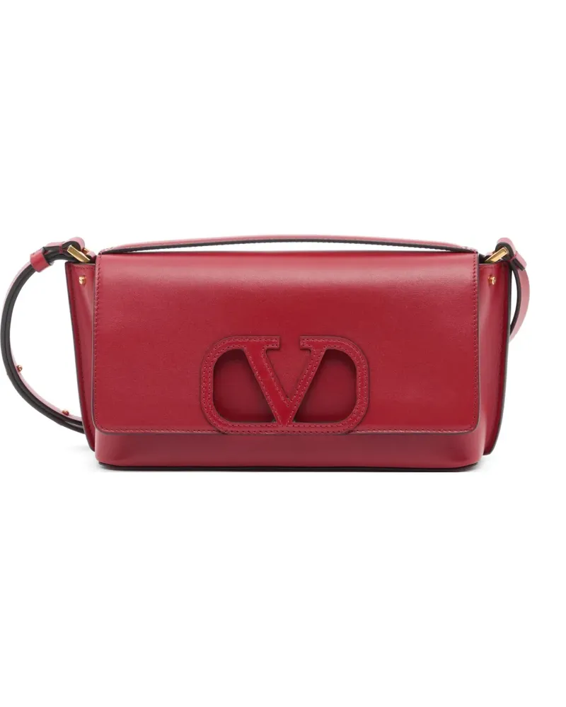 Valentino Garavani Fill Me In Umhängetasche aus Kalbsleder - Rot Rot