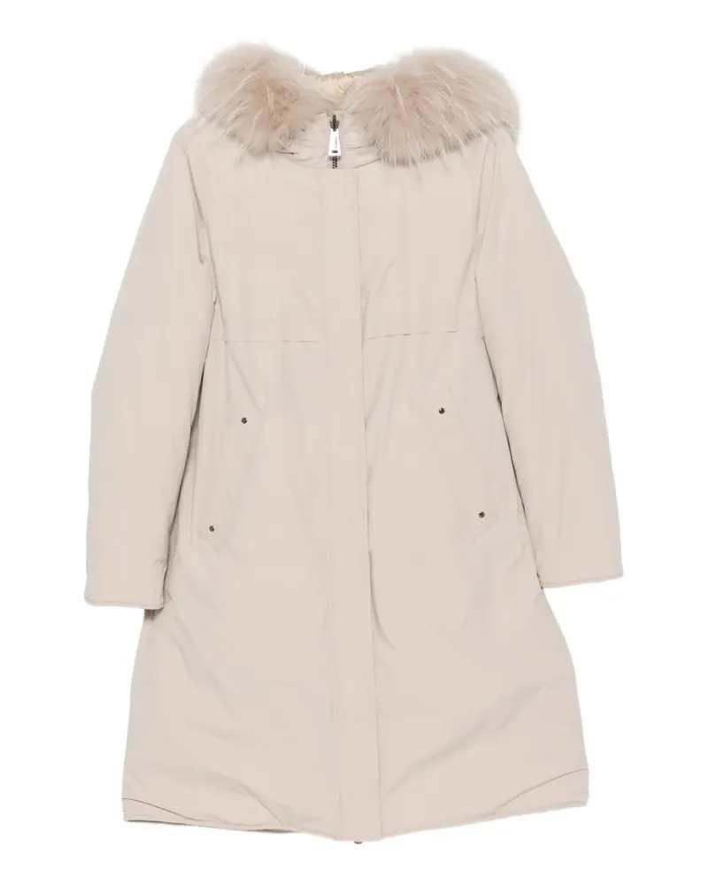 Betty Barclay Gesteppter Mantel mit Besatz aus Faux Fur - Nude Nude