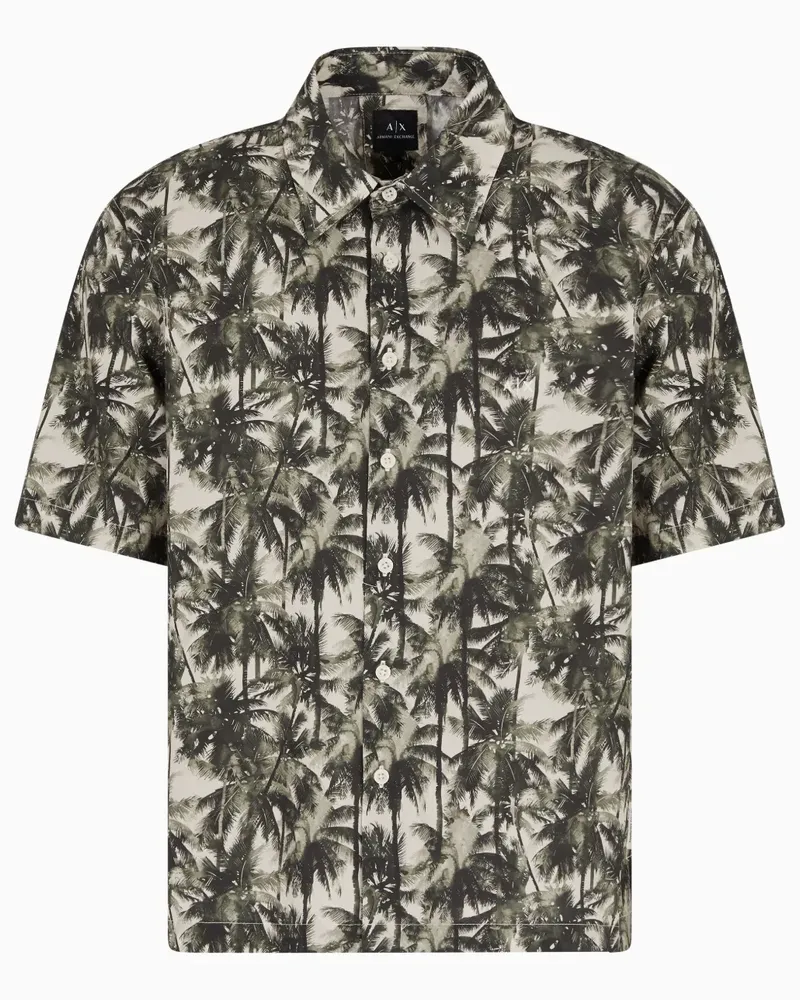 Armani Exchange Hemd mit grafischem Print - Nude Nude