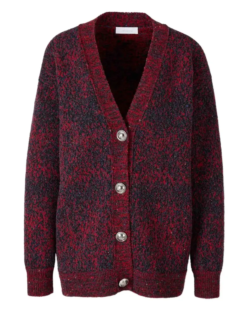 Paco Rabanne Texturierter Cardigan - Rot Rot