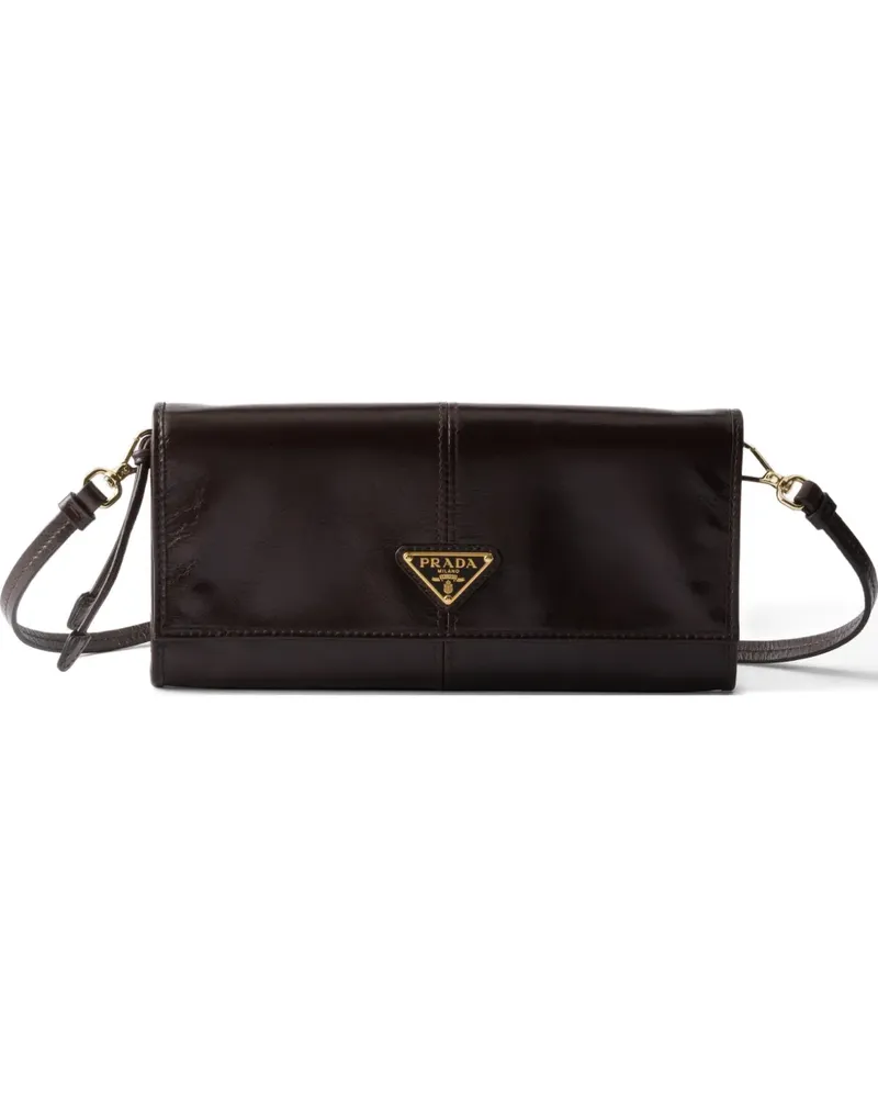 Prada logo leather wallet - Braun Braun