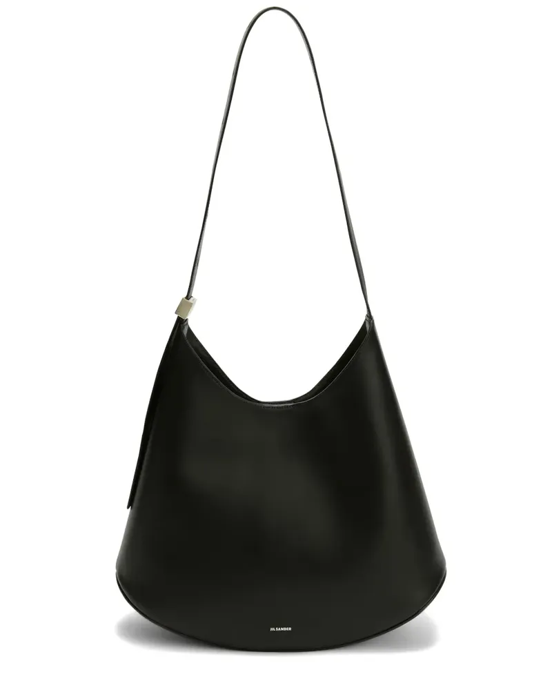 Jil Sander Mittelgroße Eldorado Schultertasche - Schwarz Schwarz