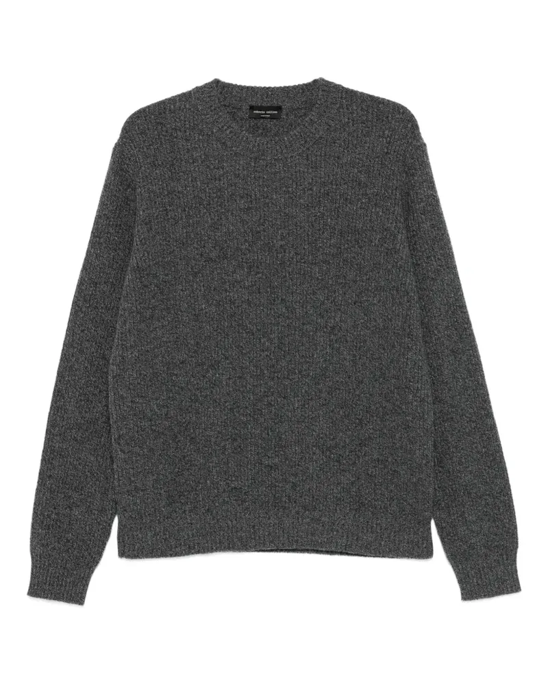 Roberto Collina Gerippter Pullover - Grau Grau